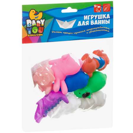Игрушка Bondibon для ванной Животные 8 штук