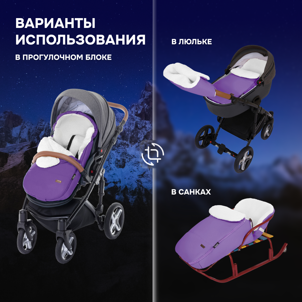 Конверт в коляску Nuovita Vichingo Bianco - фото 6