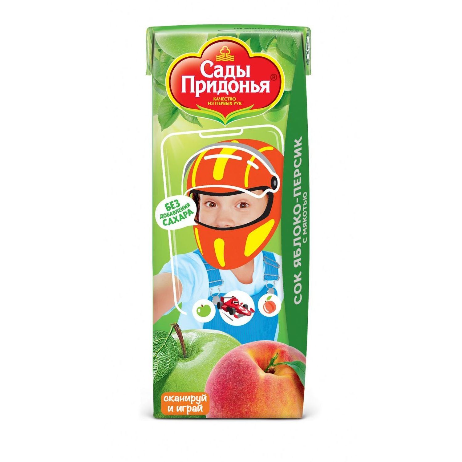 Сок Сады Придонья Яблоко-персик с 6 мес 0.2 л - фото 7