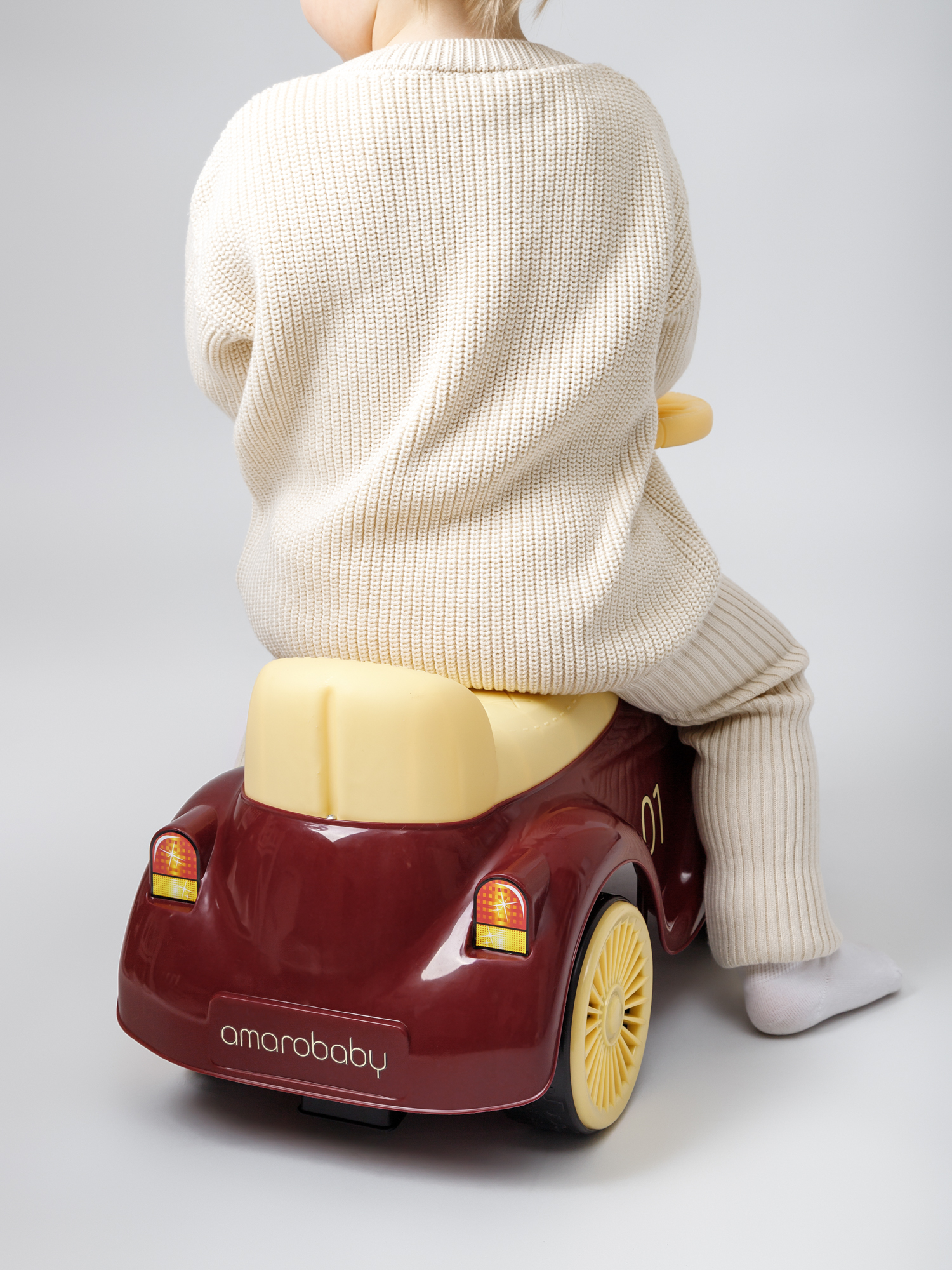 Каталка Amarobaby Retro красный в ассортименте - фото 17