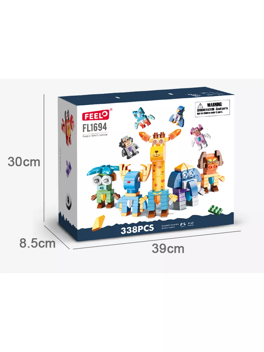 Конструктор Рыжий кот Животные 338 дет. - фото 6