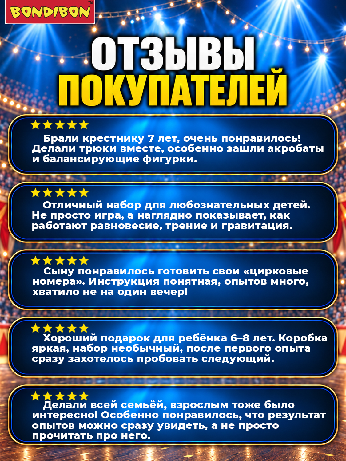 Набор для опытов Bondibon Под куполом цирка - фото 8
