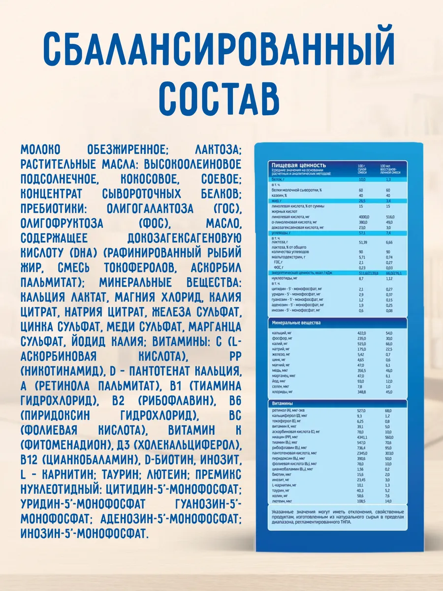 Смесь молочная Беллакт 0-6 месяцев 300 г 1 шт. - фото 5