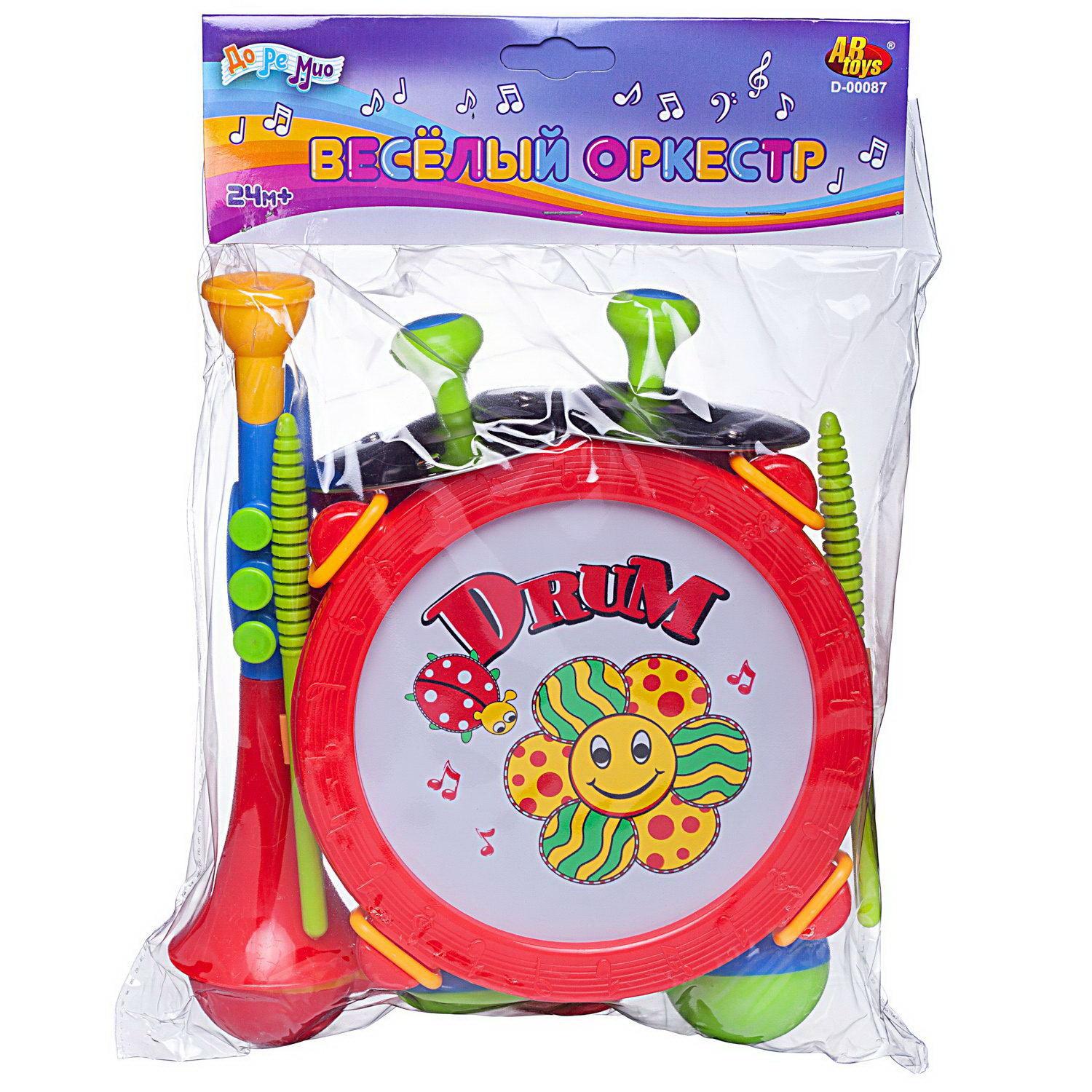 Игрушка музыкальная Abtoys ДоРеМио барабаны, маракас - фото 1
