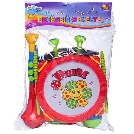 Игрушка музыкальная Abtoys ДоРеМио барабаны, маракас