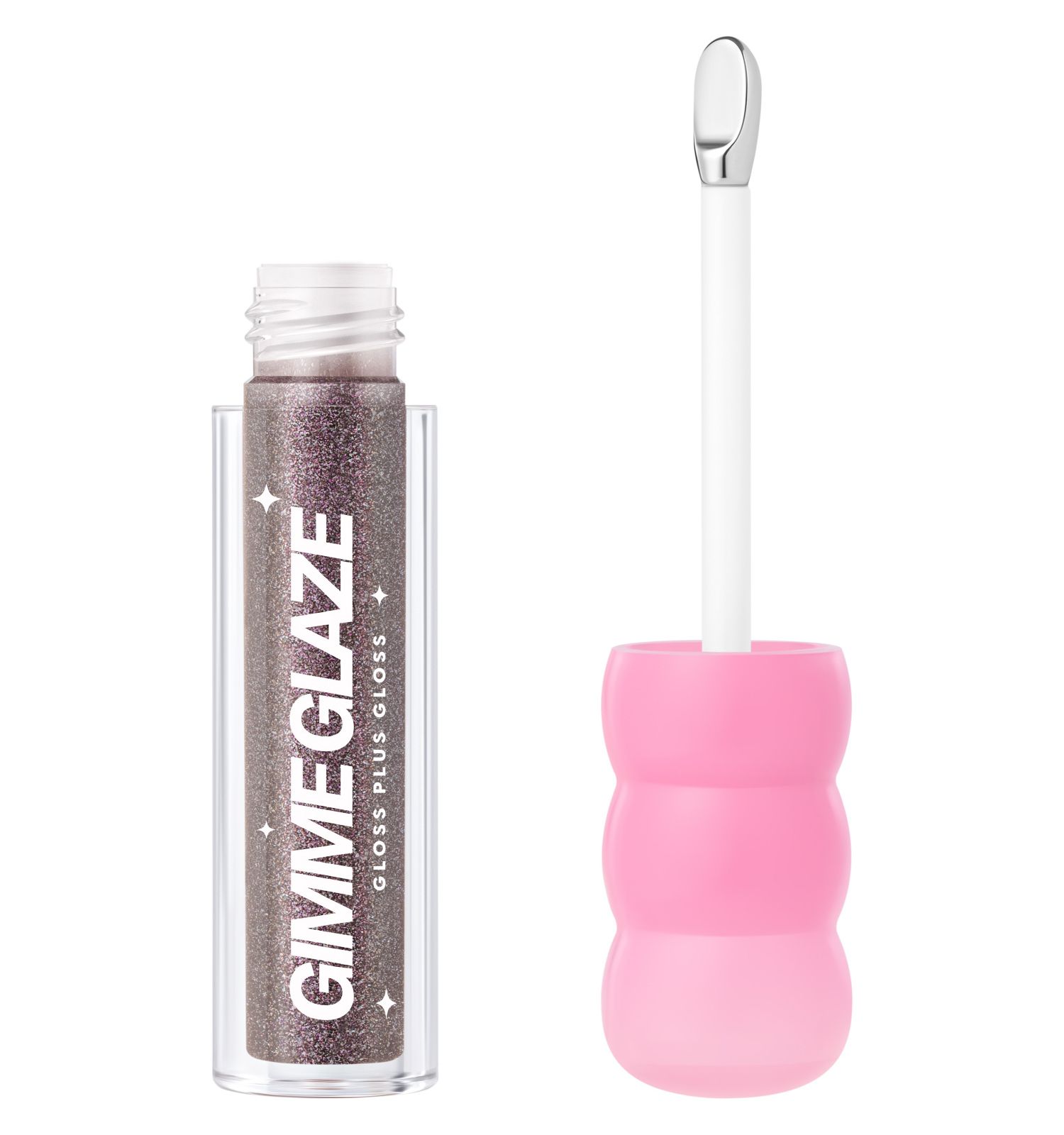 Блеск для губ Love Generation Gimme Glaze зеркальное покрытие эффект увлажнения и объема тон 08 черный 3мл - фото 1