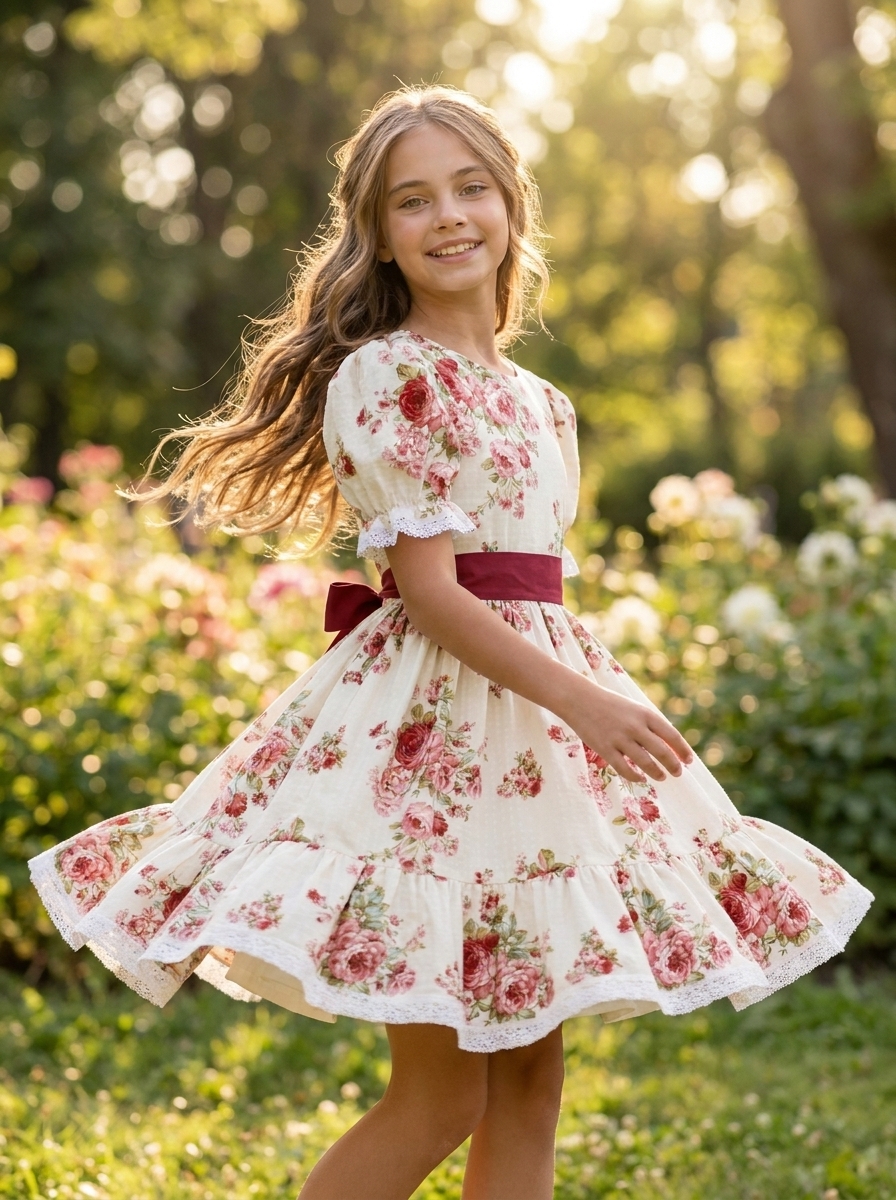 Платье Pansykids П13ЛЕТО/Розыкрасный - фото 3