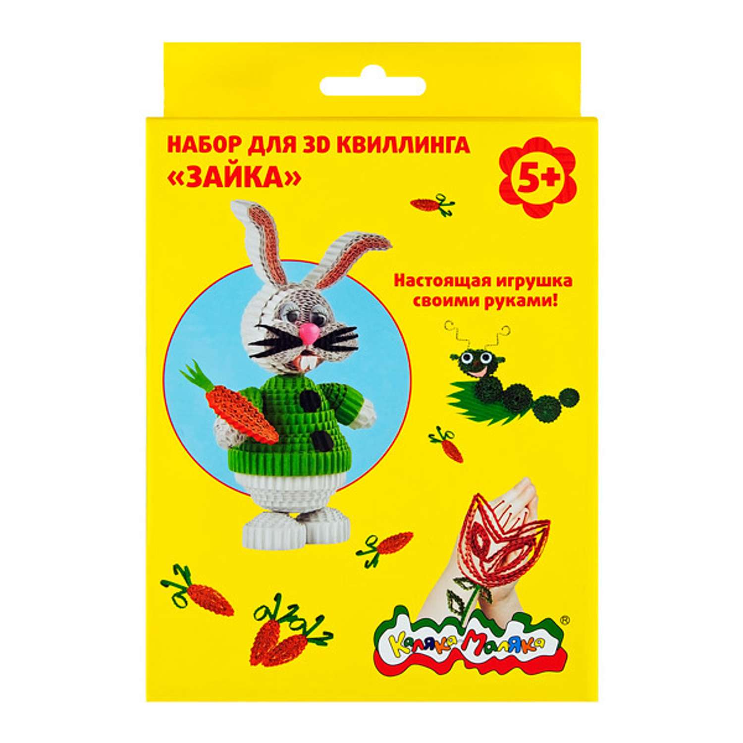 Квиллинг Каляка-Маляка Зайка - фото 1
