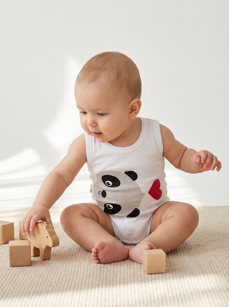 Боди 2 шт КЛЯКСА БодМай3162305СерПанд - фото 9