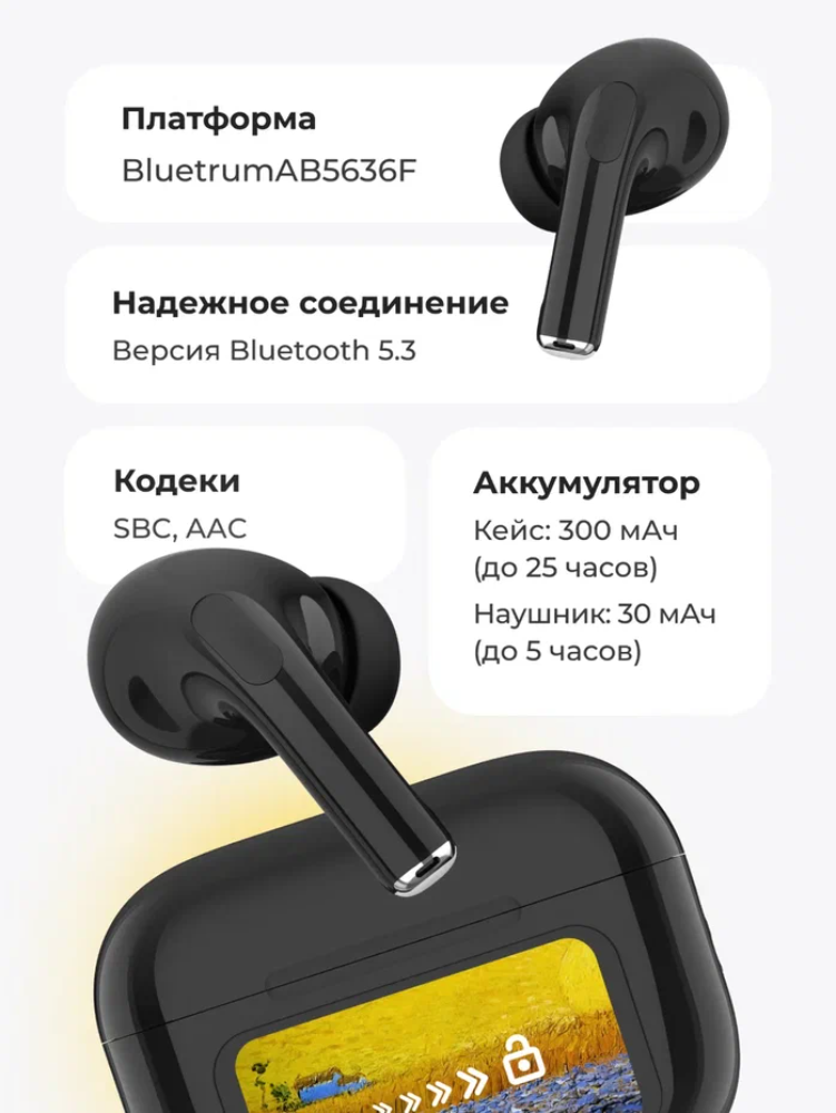 Наушники-вкладыши GEOZON G-S12BLK - фото 2