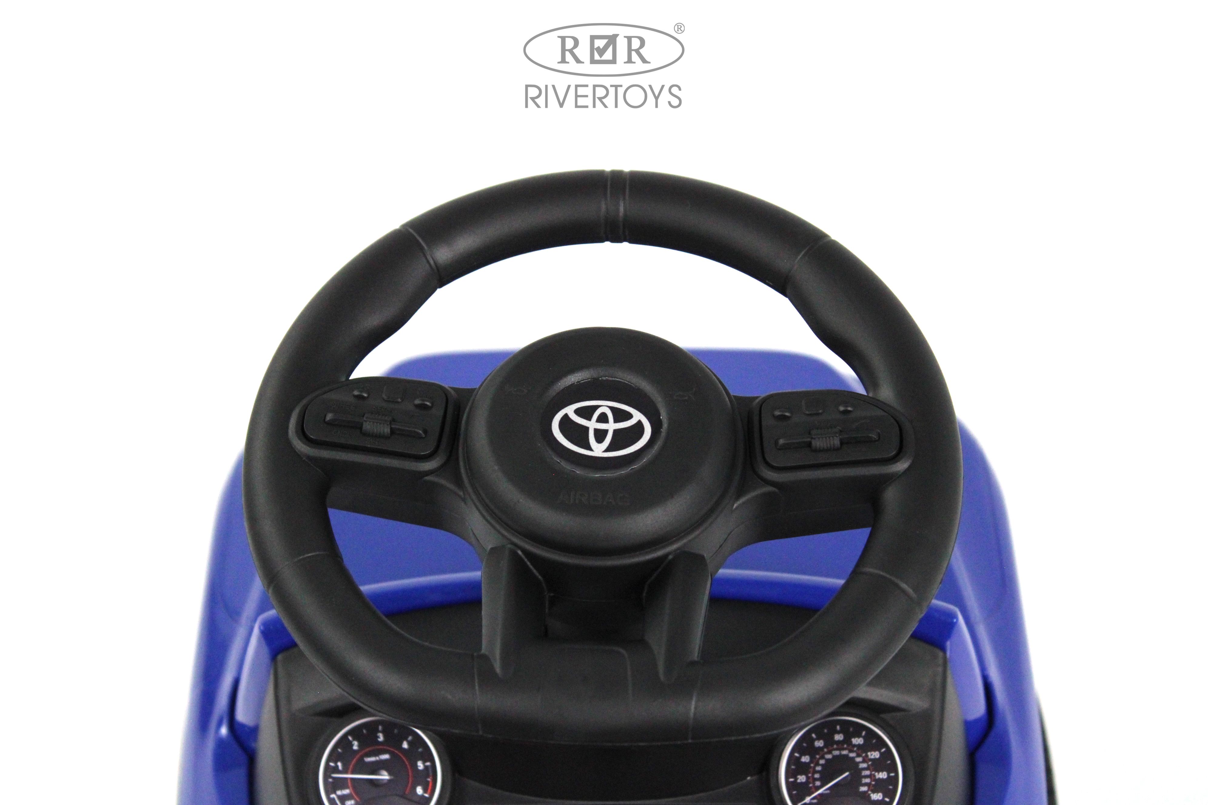 Каталка RIVERTOYS Z002ZZ-D-BLUE синий - фото 11