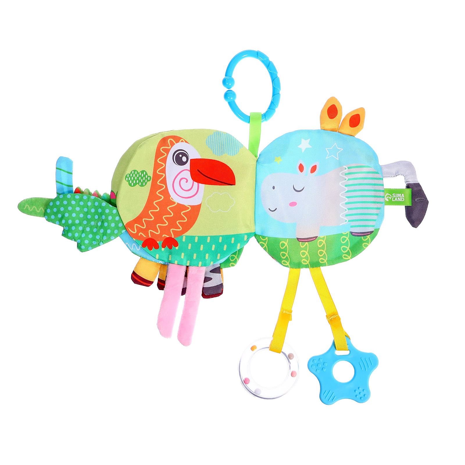 Мягкая книжка подвеска Крошка Я с прорезывателем серия со слоником SL 07230 - фото 7