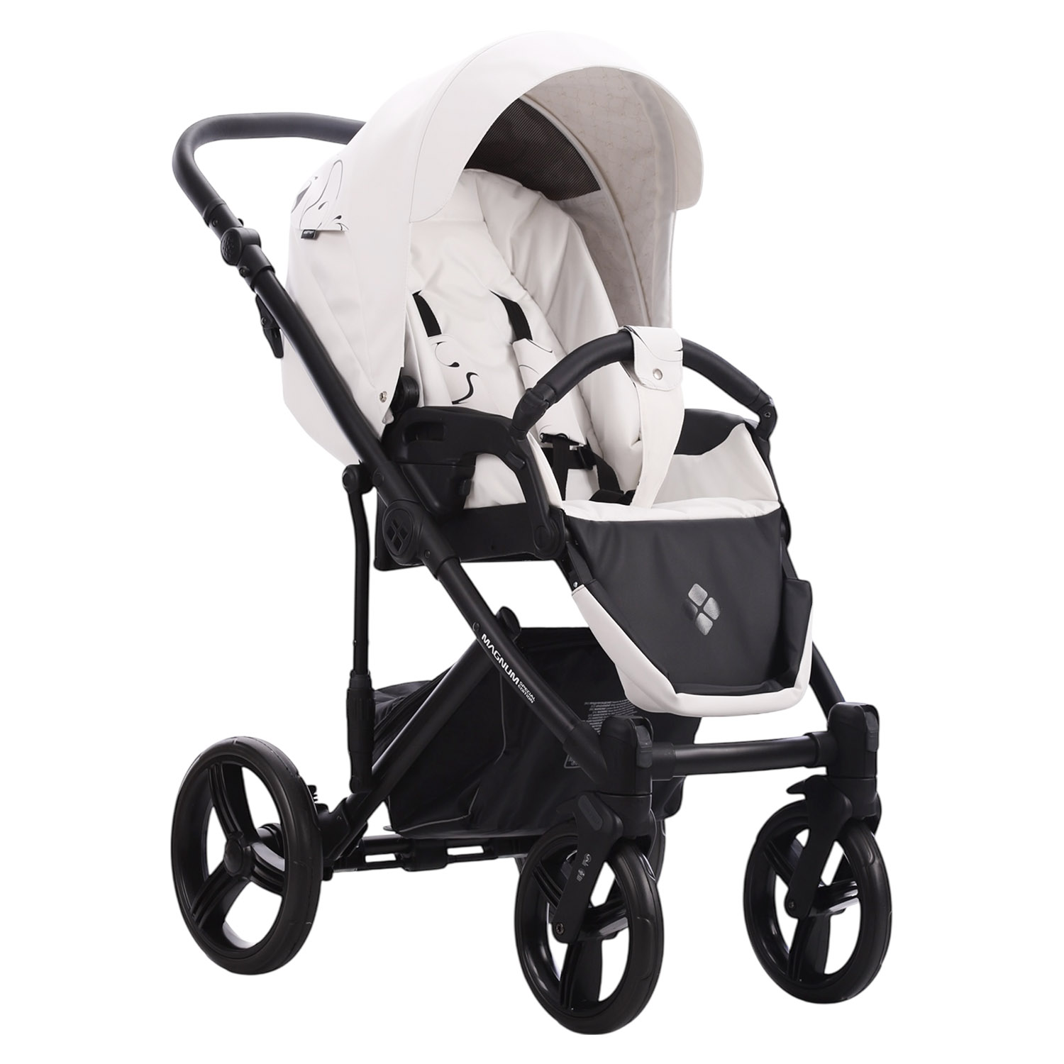 Коляска 2в1 Bebetto Magnum Light SE Pro белый - фото 4