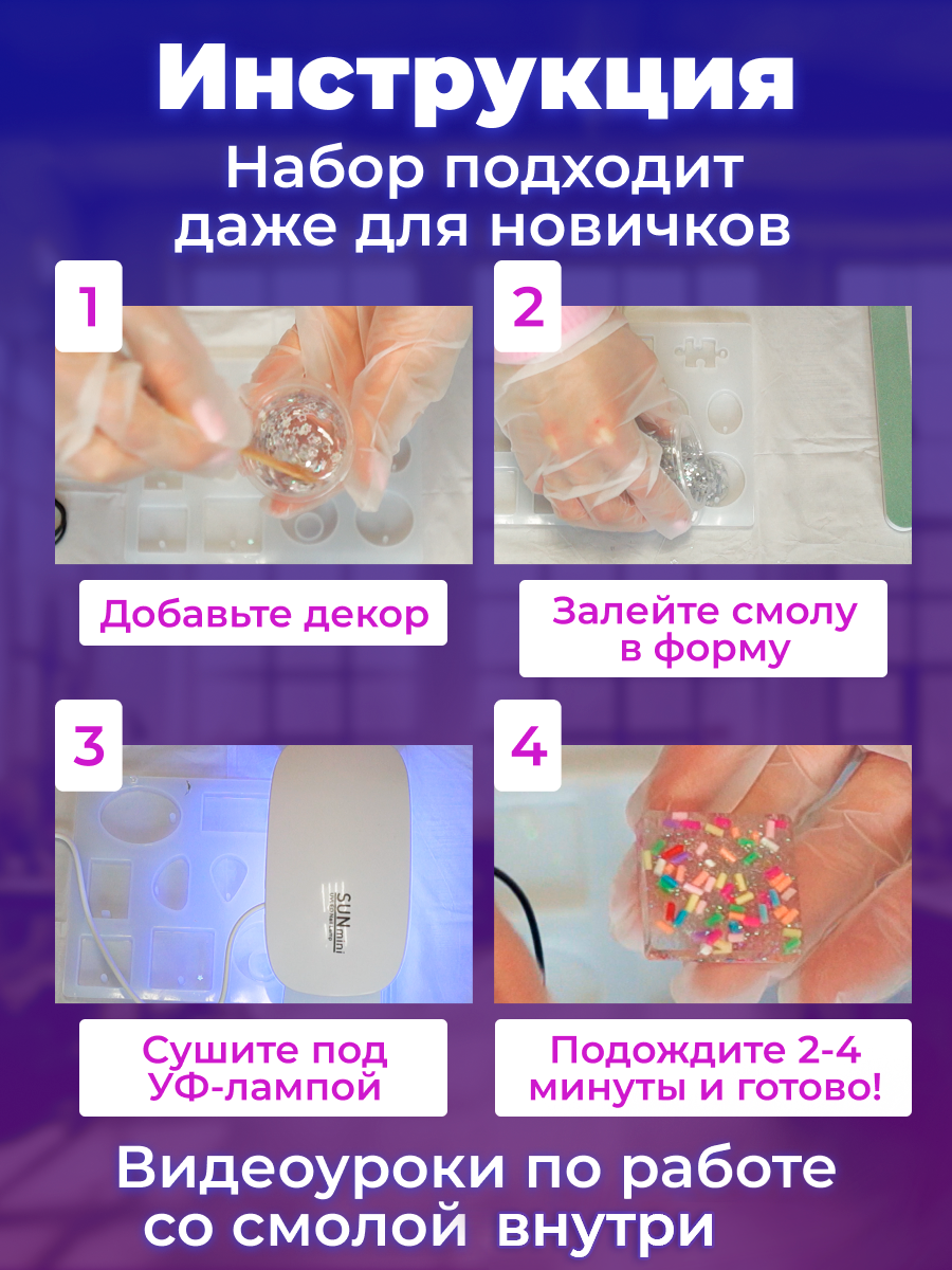 Набор для творчества Планета творчества эпоксидная смола - фото 7