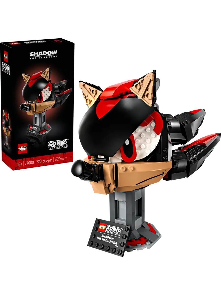 Конструктор LEGO Sonic the Hedgehog голова Соника Тень 720 дет. - фото 7