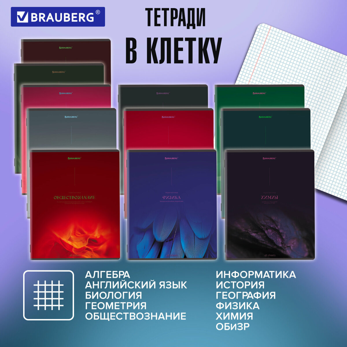 Тетрадь Brauberg 48 лист. 13 шт. - фото 2