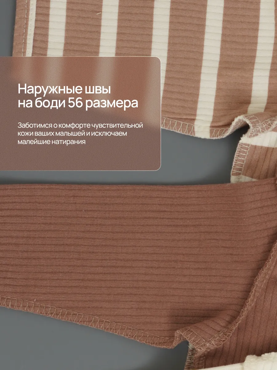 Боди 3 шт Супер Пупс нбр/3пр/бд/sk20/полоска/сон - фото 7