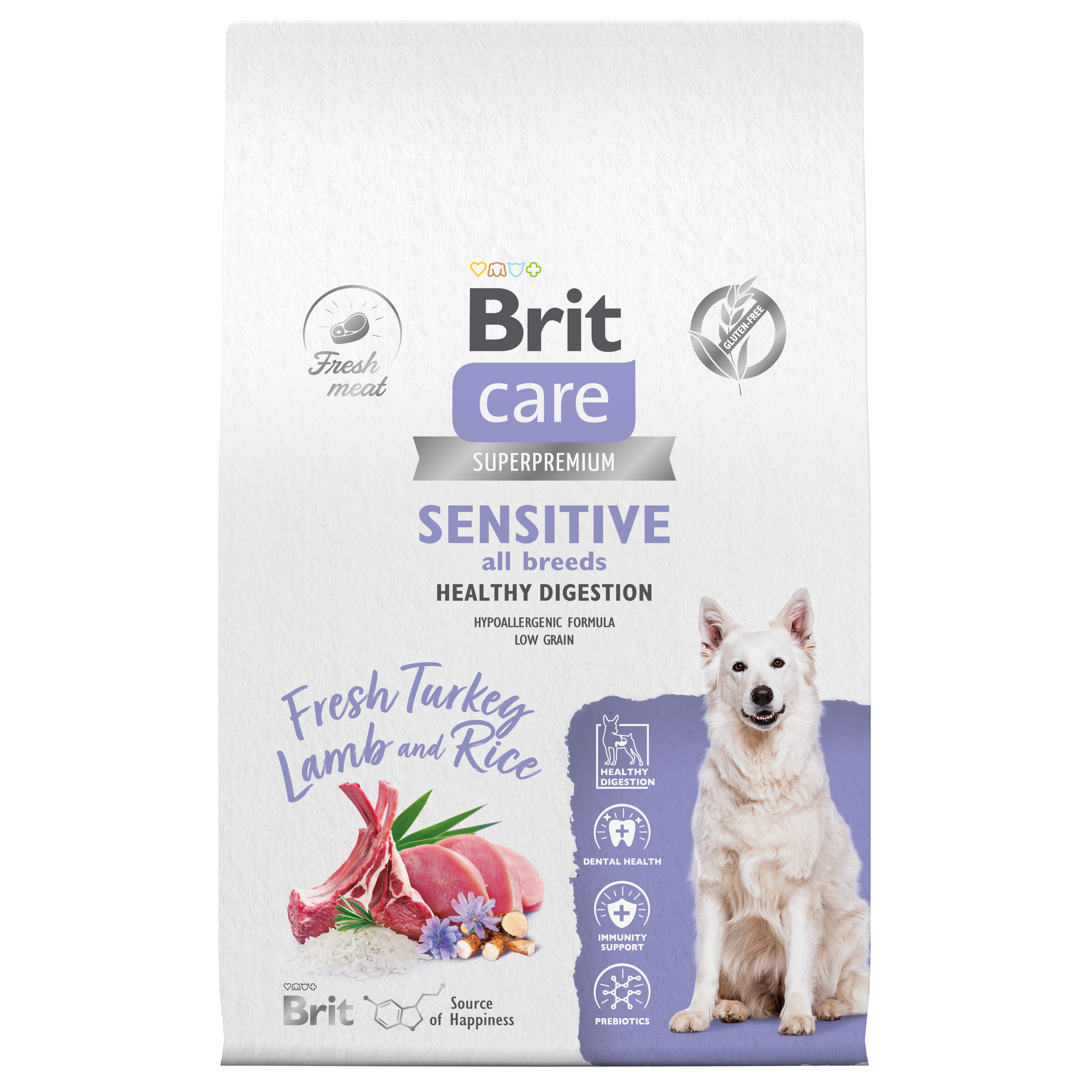 Корм для собак Brit Care 12кг всех пород с индейкой и ягненком - фото 3