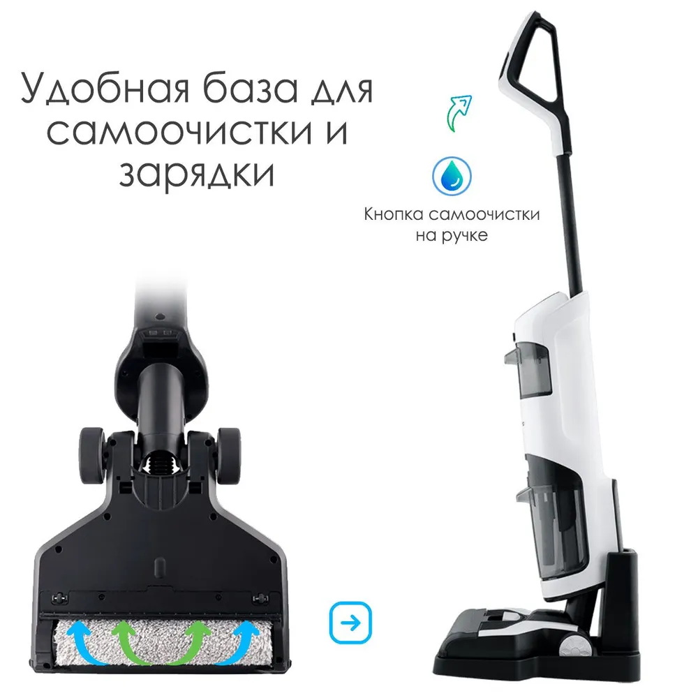 Моющий вертикальный пылесос Clever Clean HV-AQ800 - фото 6