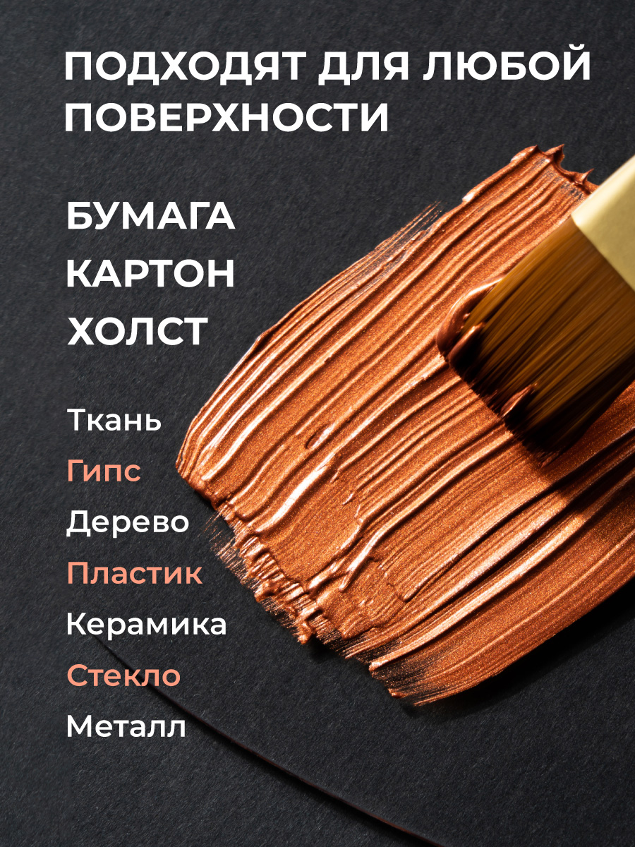 Краски акриловые Малевичъ 6 цв. - фото 10