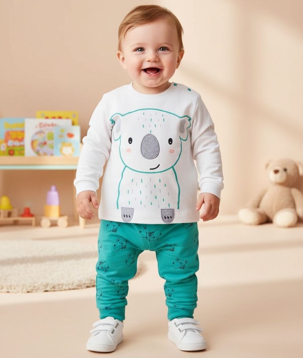 Изображение товара Детский спортивный костюм для новорожденных Deiko Baby 68 хлопок комплект