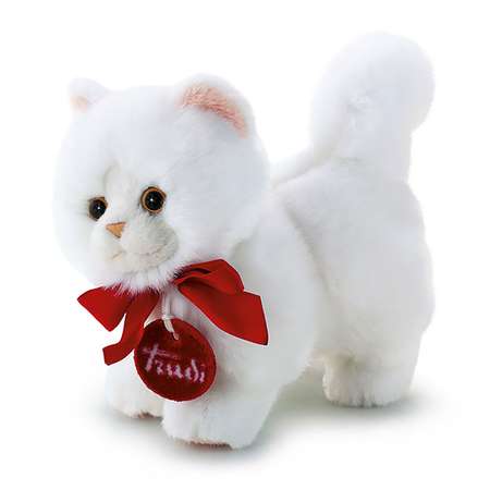 Мягкая игрушка Trudi Белая кошечка делюкс 16 см