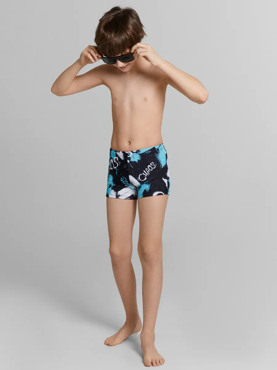 Плавки Mark Formelle (Марк Формэль) 703363/граффити на черном - фото 1