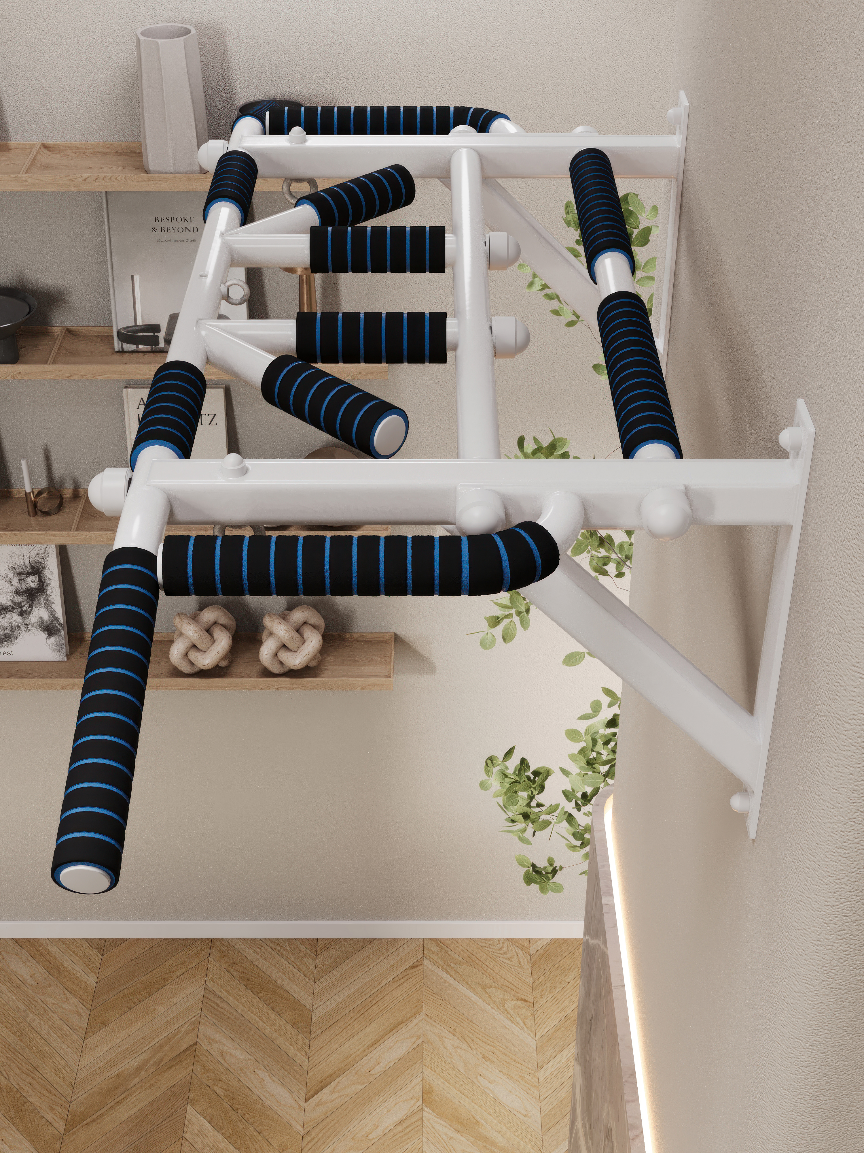 Турник настенный "Тарантул" COMFORT с неопреновыми ручками - фото 5