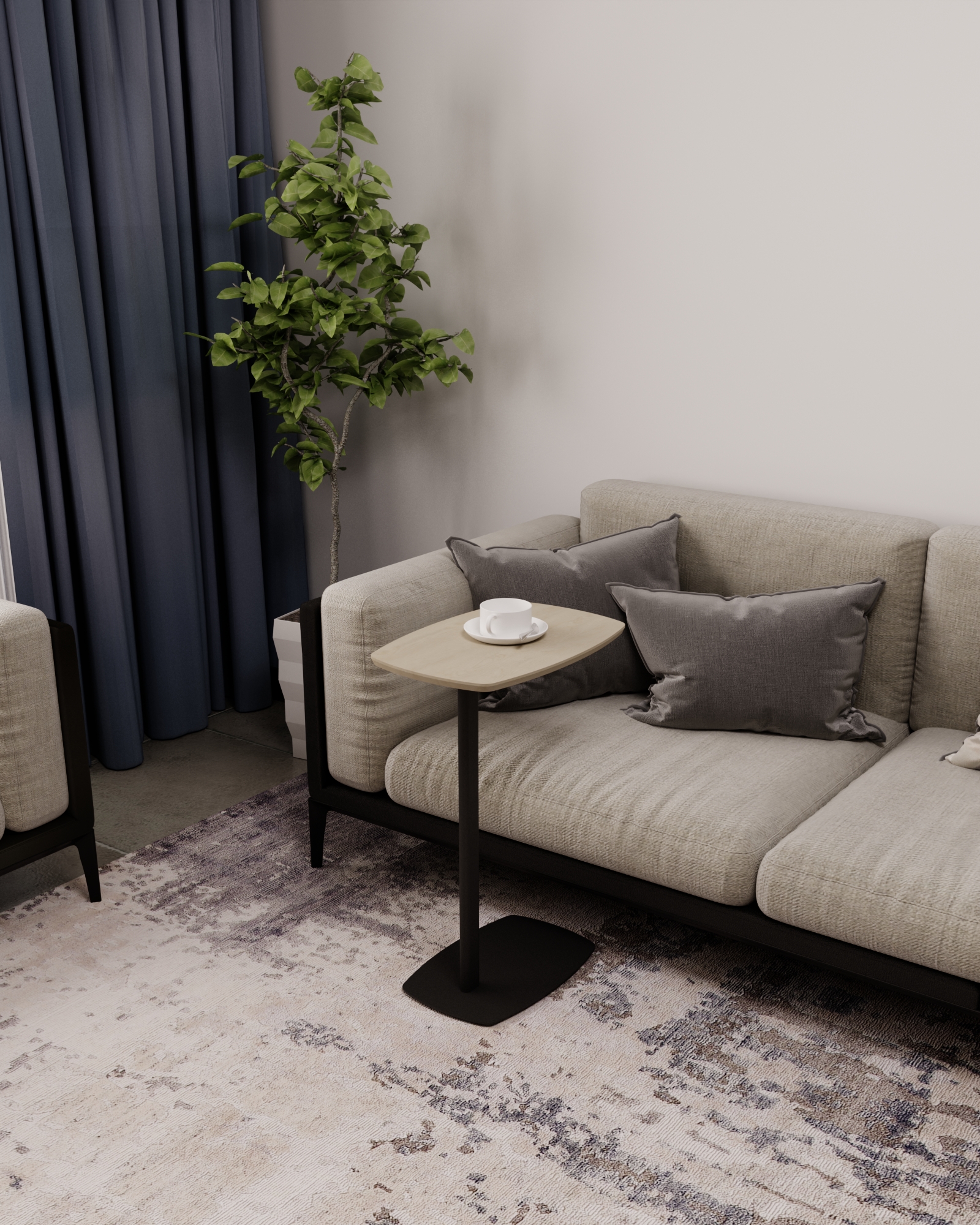 Стол придиванный SLINE Дей дуб янтарный - фото 4