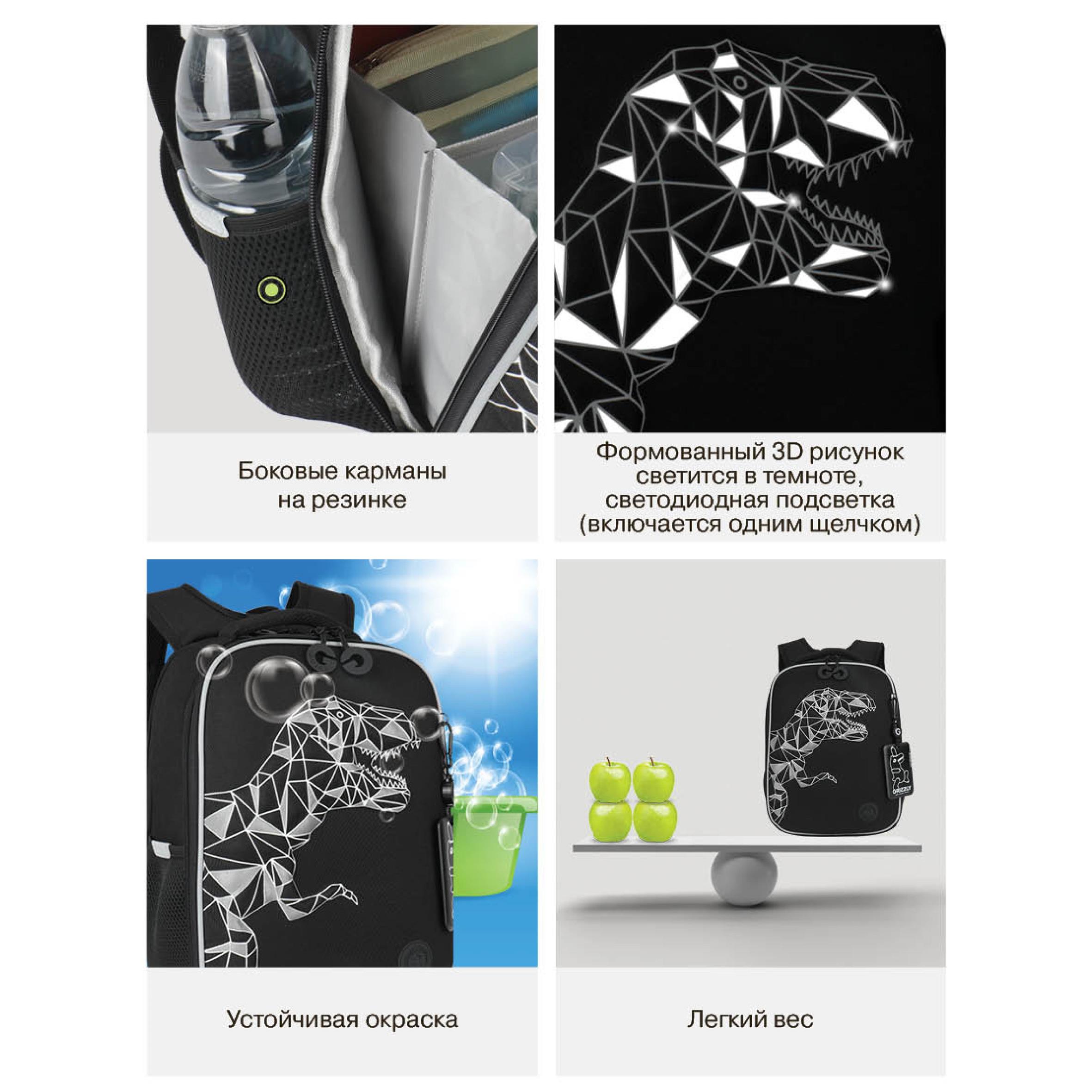 Ранец Grizzly Динозавр - фото 13