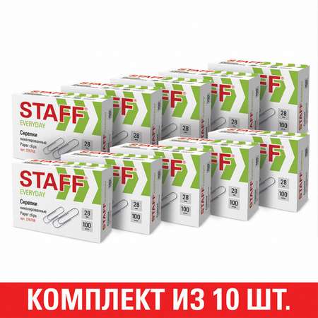 Скрепки Staff 1000 шт.