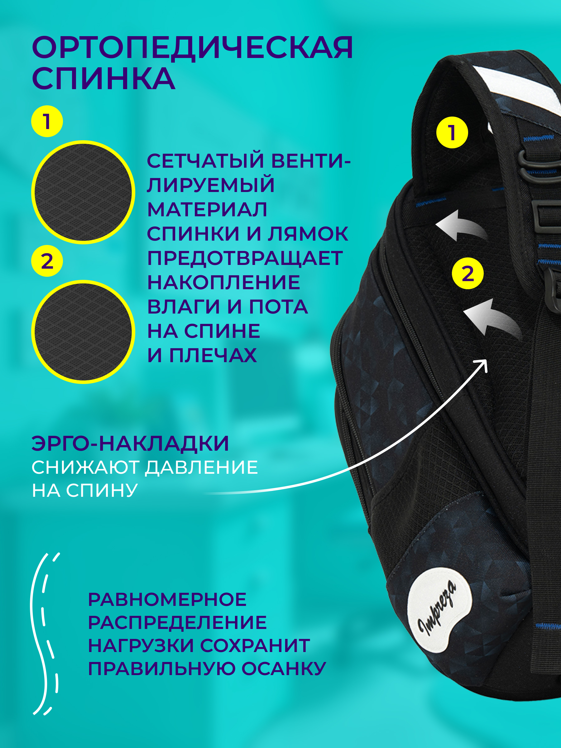 Рюкзак Impreza А202 - фото 10