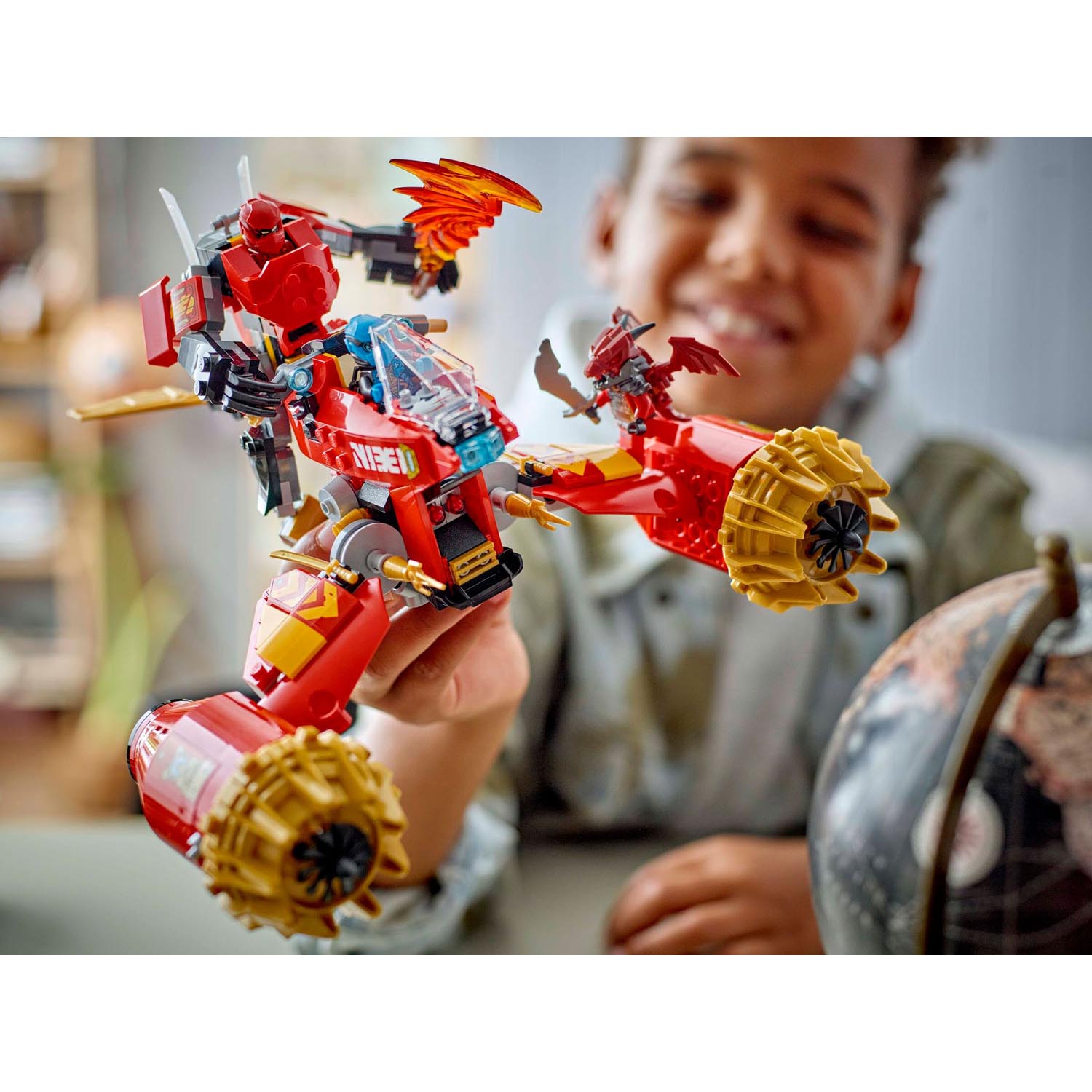 Конструктор LEGO NINJAGO Штормовой мотоцикл робота Кая 33 дет. - фото 9