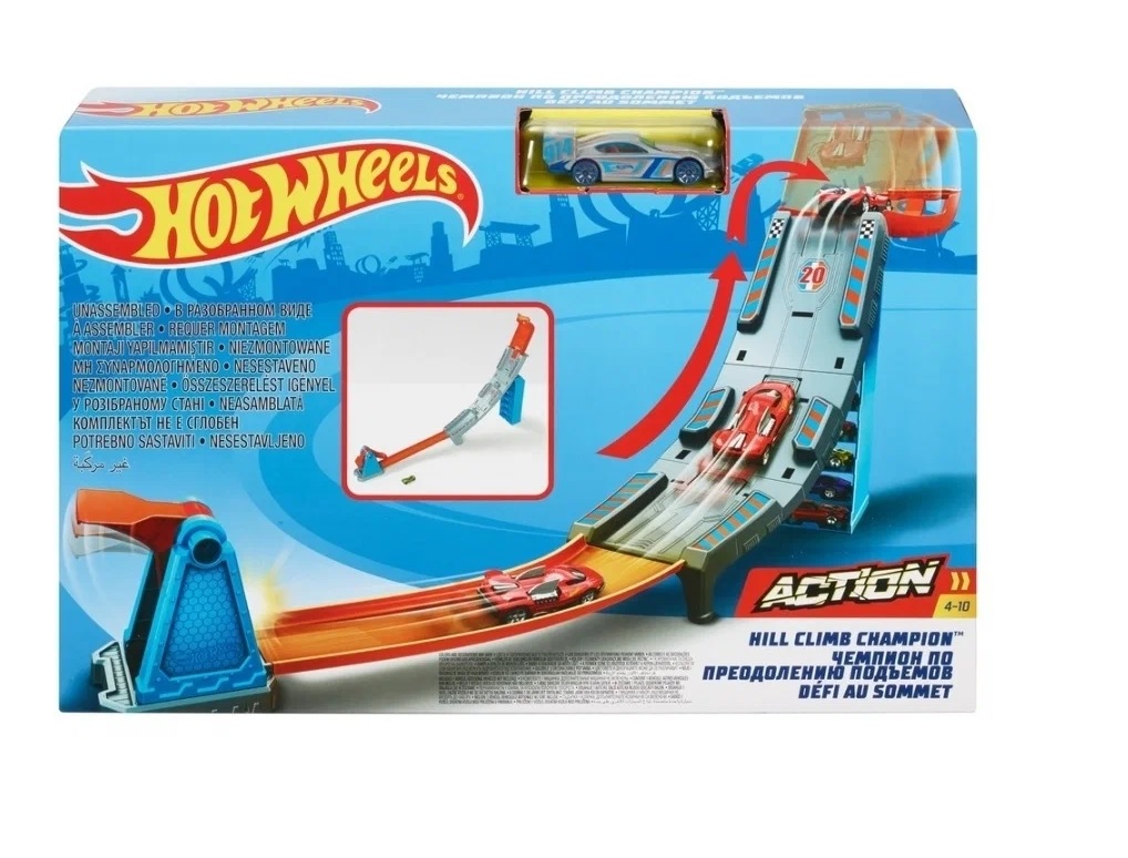 Трек Mattel HotWheels Чемпион подъемов GBF81/GBF83 - фото 1