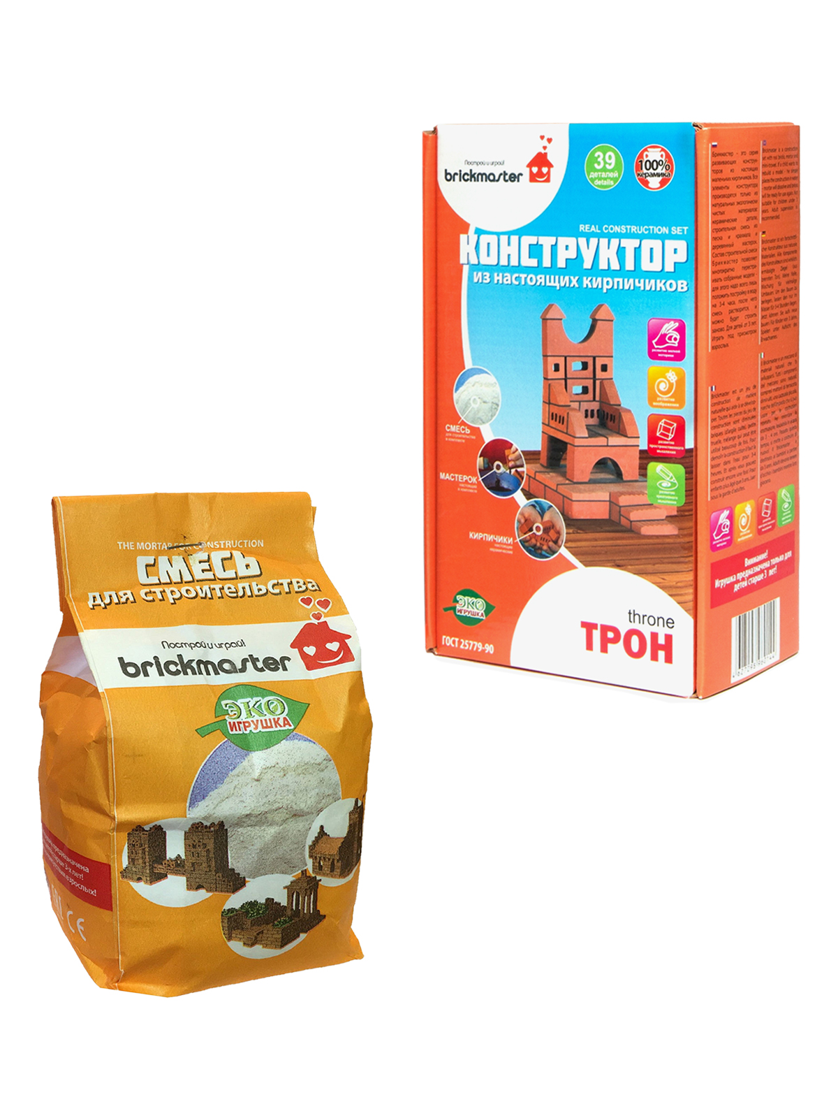 Конструктор BRICKMASTER из мини-блоков 39 дет. - фото 1
