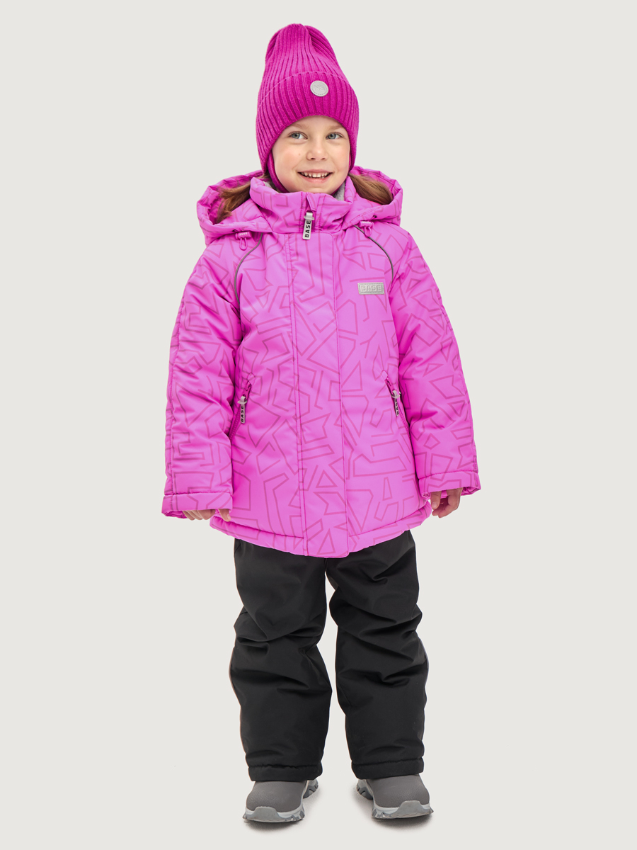 Куртка и полукомбинезон BASE by NIKASTYLE б7з10825 фуксия/черный - фото 1