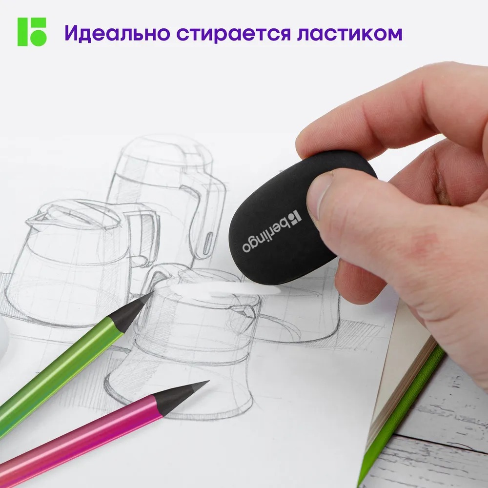 Карандаши чернографитные BERLINGO 1 шт. - фото 8