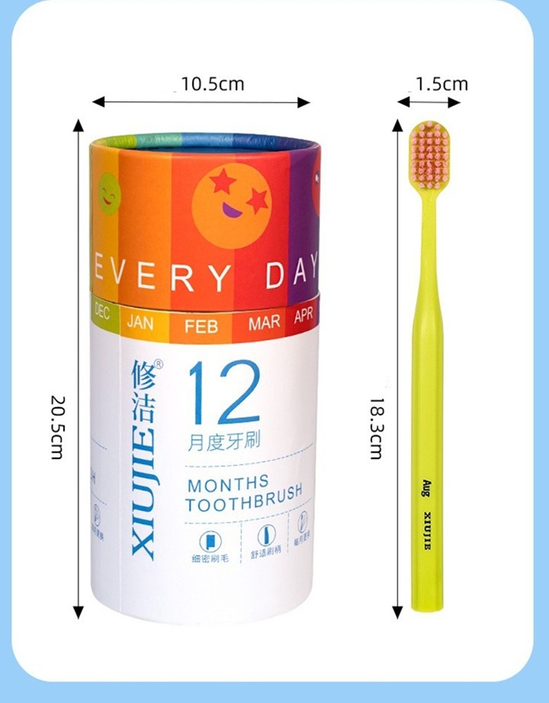 Зубная щетка классическая MIKOLIFE от 6 лет 12 шт. - фото 2