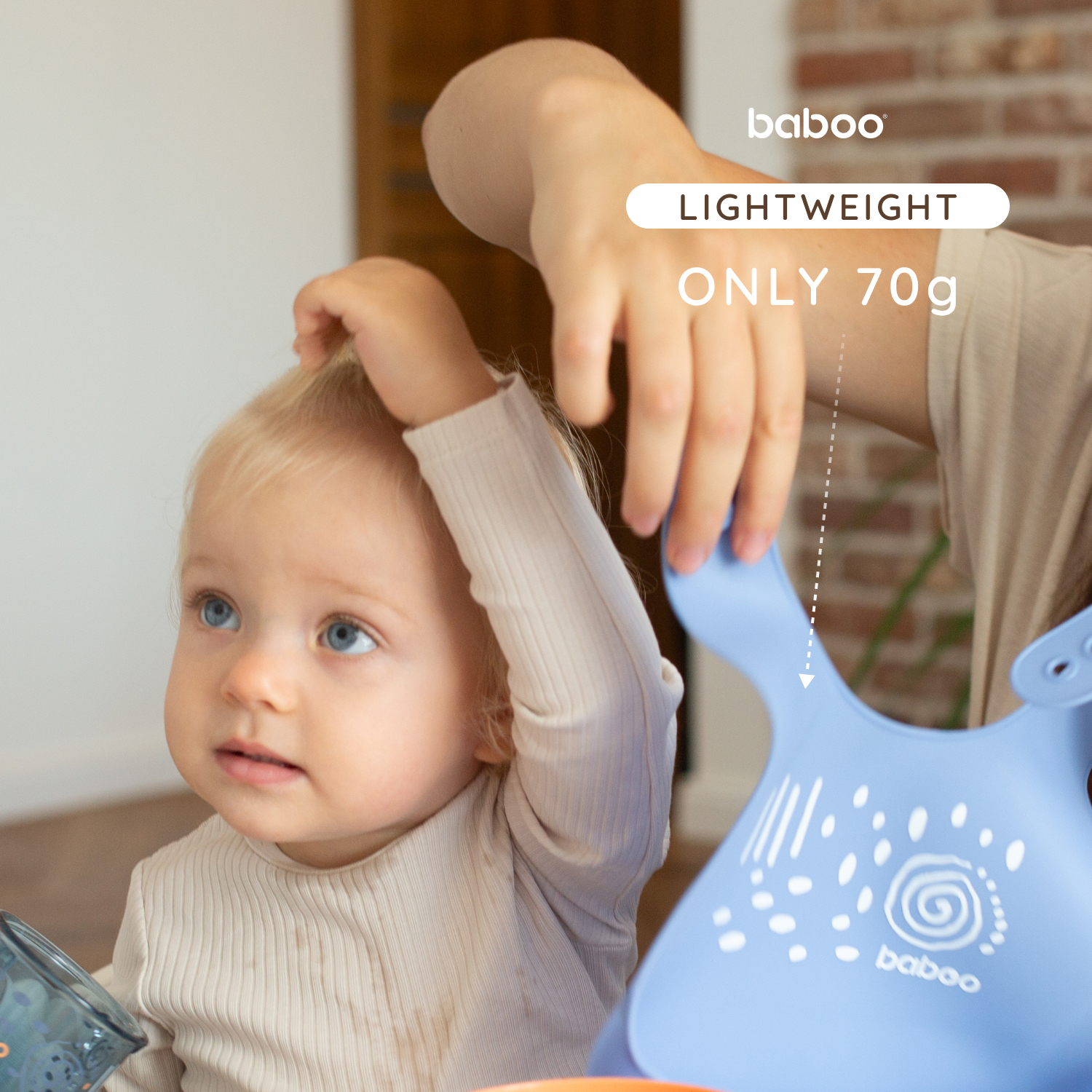 Нагрудник BABOO силикон 1 шт. - фото 7