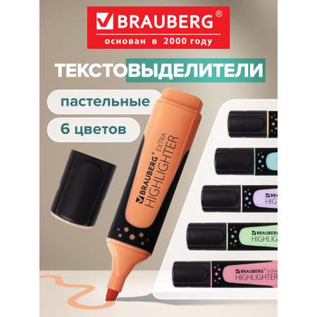 Текстовыделители Brauberg 6 шт.