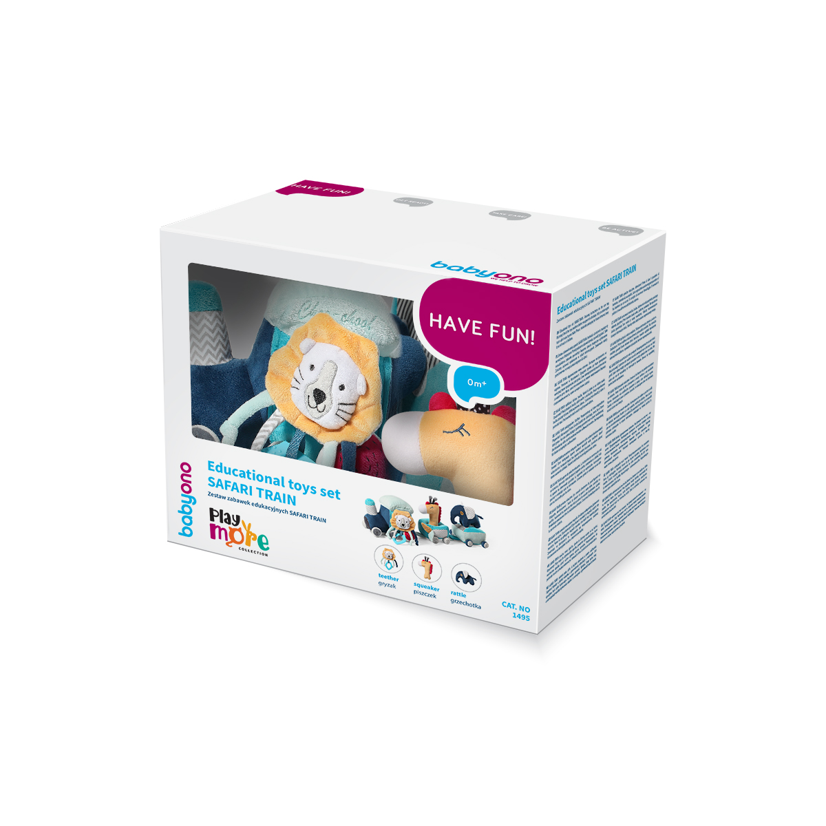 Игрушка мягкая Babyono SAFARI TRAIN 18 см - фото 9