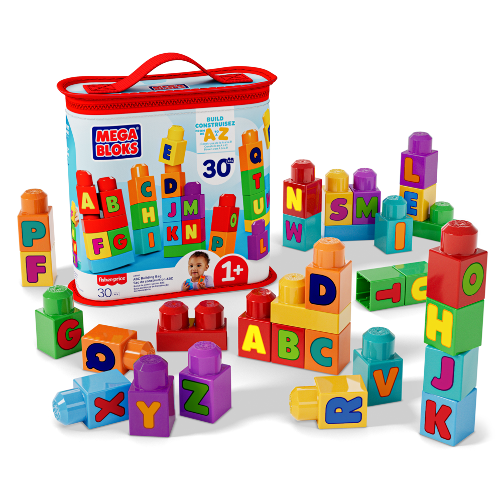 Конструктор Mega Bloks Alphabet Block Bag 30 дет. - фото 1