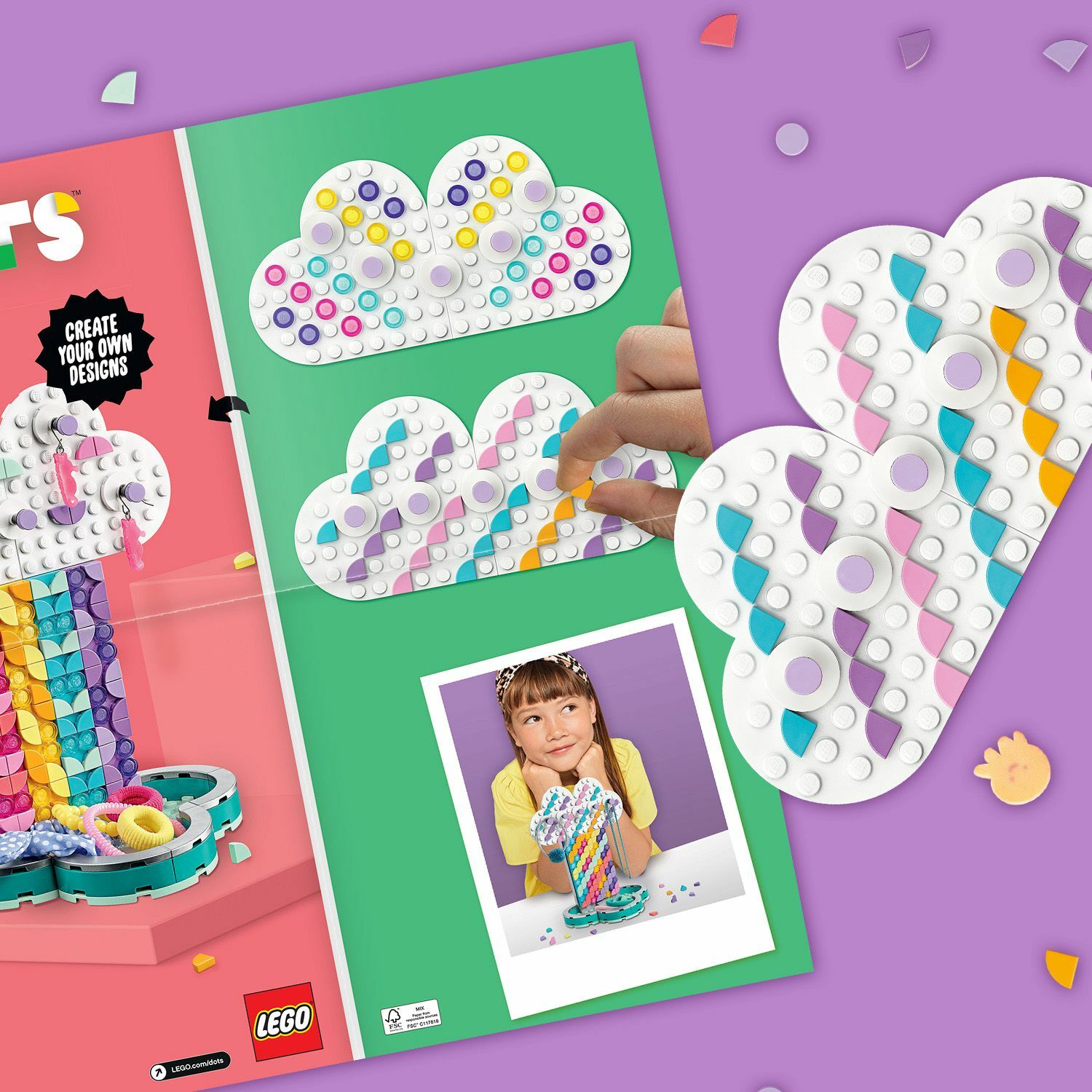 Конструктор LEGO DOTS Подставка для украшений Радуга - фото 13