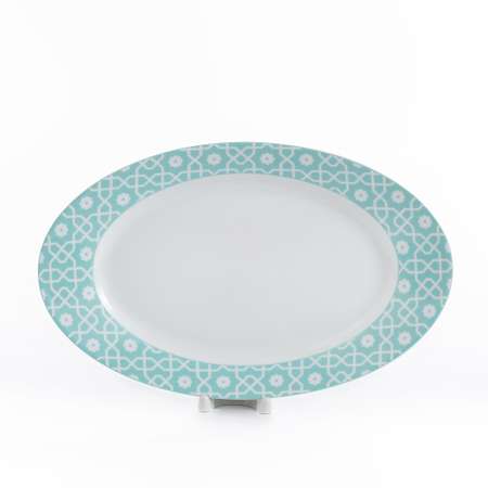 Сервиз столовый Zarin Porcelain Industries на 6 персон Italia F Meybod Darkblue Turquoise 28 предметов