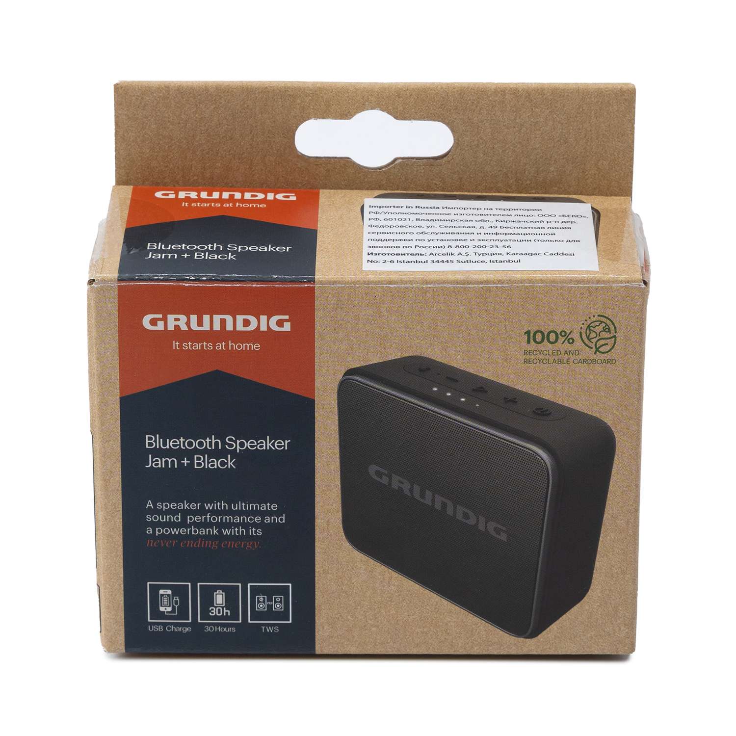 Колонка портативная . черный 3.5W Mono BT/3.5Jack - фото 4