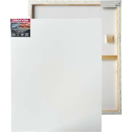 Холст на подрамнике deVENTE 60x80 см грунтованный ART, мелкое зерно, цвет белый