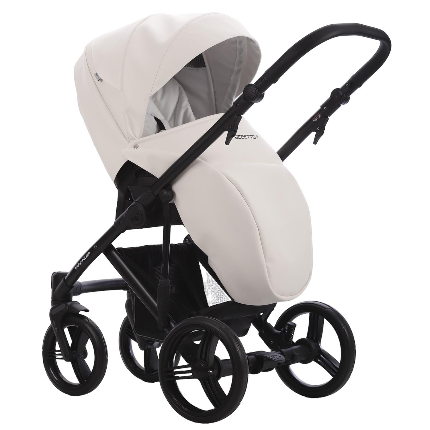 Коляска 2в1 Bebetto Magnum Light Pro белый - фото 6