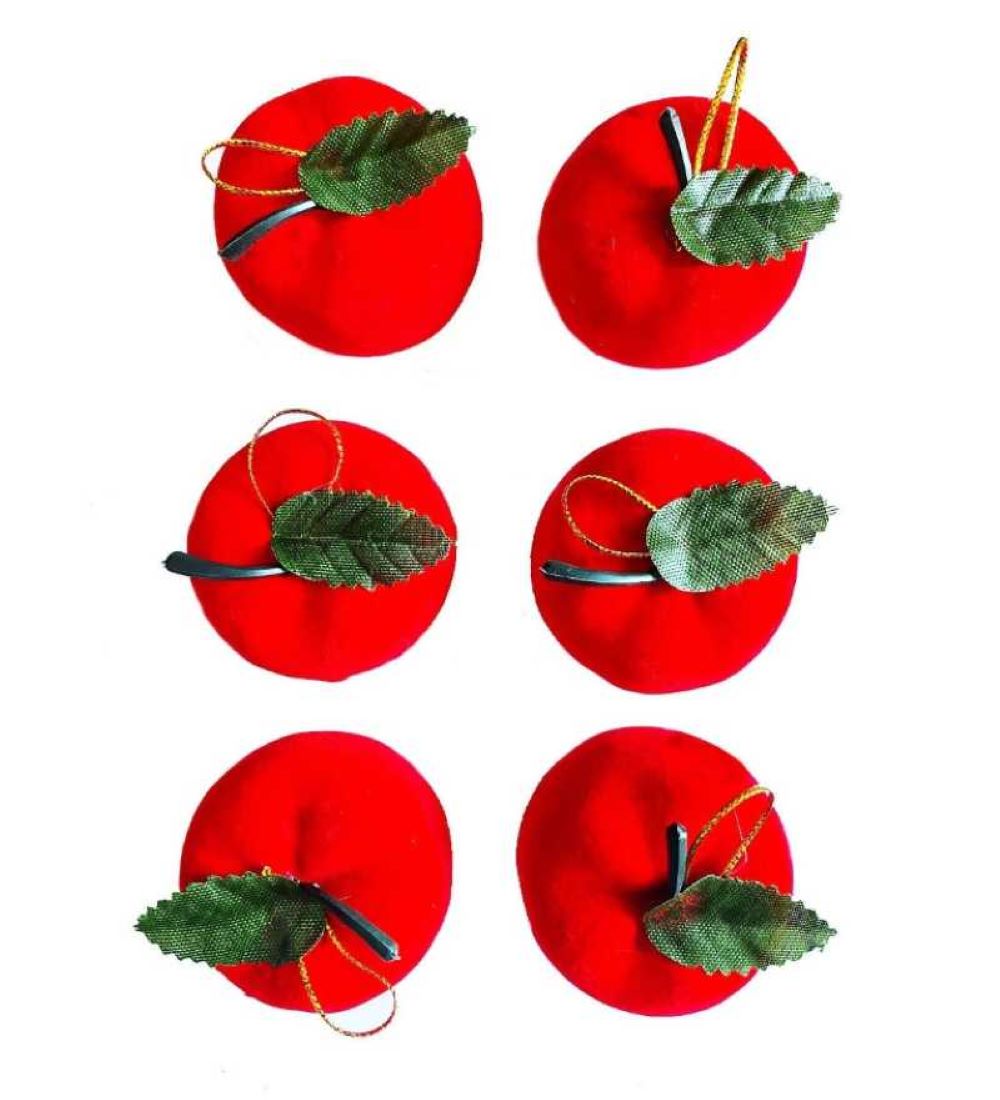 Украшение ёлочное Магия праздника яблоки D4.5 см 6 шт - фото 2