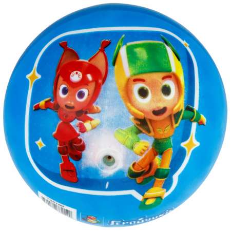 Мяч детский 1TOY Геройчики голубой 15 см