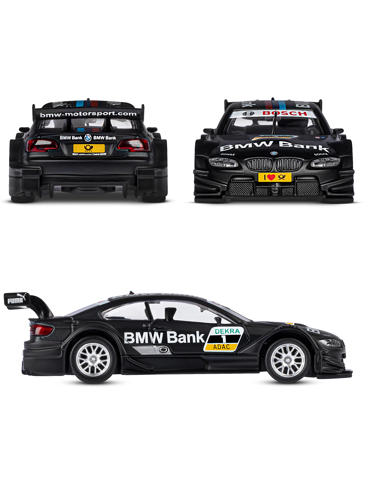 Автомобиль АВТОпанорама BMW M3 DTM 1:42 JB1251209 - фото 5